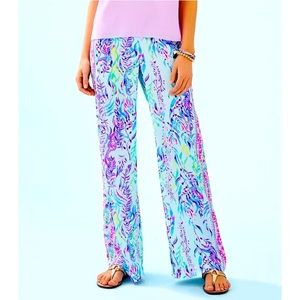Lilly Pulitzer Bal Harbour Mid arise Palazzo Pants Sz M